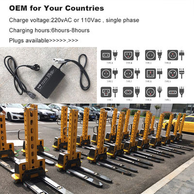 400mm Load Center Semi Electric Self Loading Car Stacker with 800mm-1600mm Lifting Height