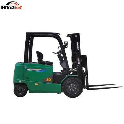 Long Battery Life Electric 3ton 3000kg Four Wheel Forklift Truck with LiFePO4 Battery