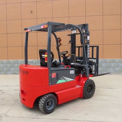 4 Wheel 2.5t Electric Forklift Truck with Counterbalance and Optional Load Capacity