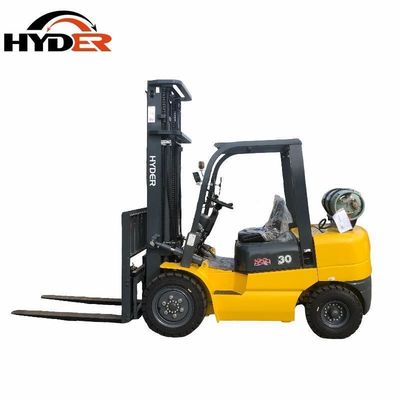 FG30 Hyder Nissan K21 Engine 3ton LPG Gasoline Forklift Package Gross Weight 4300.000kg