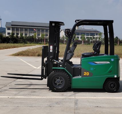 2000kg Four Wheel Lithium Battery Forklift Trucks with Tilt Control and On-Board Charger