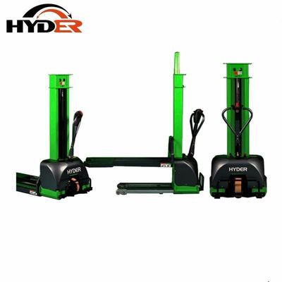 Polyurethane Wheels 1ton Electric Slef Lifting Stacker for and Full Electric Operation