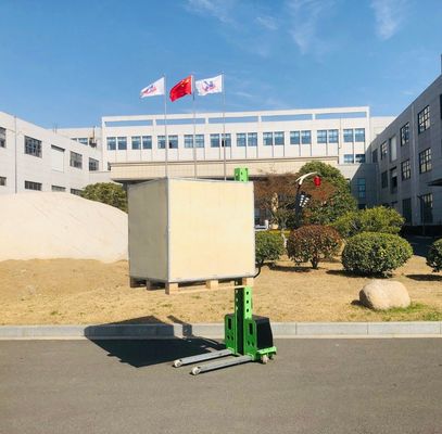 300kg 500kg 700kg 1000kg Semi Electric Self-Loading Stacker Forklift Lift Height 800mm