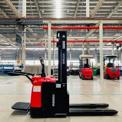 Electric Powered Pallet Stacker Battery 1.5t Capacity for Warehouse Storage Solutions