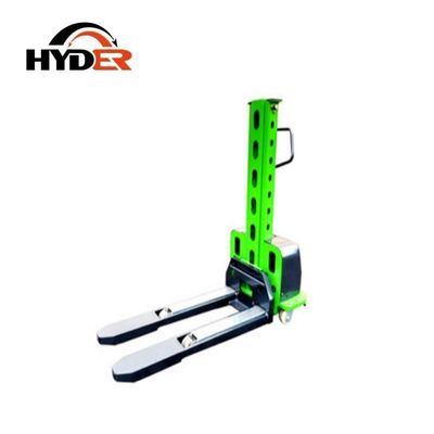 1t 1000kg Material Handling Self Lifting Stacker Lifting Height 1300mm for Industrial