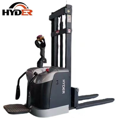 Lifting Height 3000-5500 Electric Forklift Stacker with Battery and Stand-on Platform