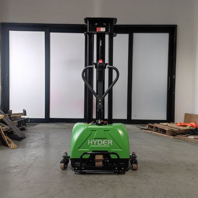 400mm Load Center Electric Forklift Self Loading Pallet Stacker with ≤1T Load Capacity
