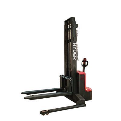AC Motor Drive 1500kg Pallet Stacker for Material Handling Wide Straddle Leg Electric