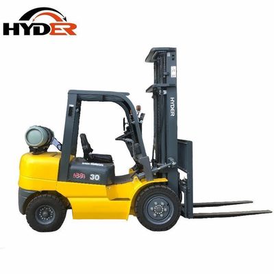 FG30 Hyder Nissan K21 Engine 3ton LPG Gasoline Forklift Package Gross Weight 4300.000kg