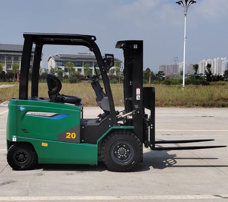 2000kg Four Wheel Lithium Battery Forklift Trucks with Tilt Control and On-Board Charger