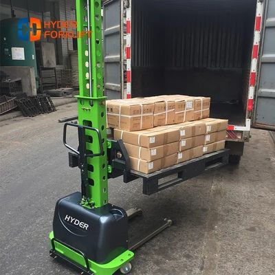 800mm Lift Height Semi Electric Self Lift Stacker 1ton 1000kg for Pallet Movement