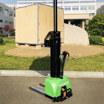 Full Electric Self Loading Portable Forklift Stacker 1300mm/1600mm Lift Fuel Electric