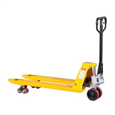 Polyurethane Steer Wheels Pallet Truck with Manual Fuel Operation and 5500-Lb Capacity