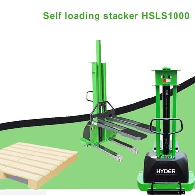 1300mm Semi Electric Lead Acid Battery Self Load/Lifing Stacker 1000kgs HSLS1000 with 1